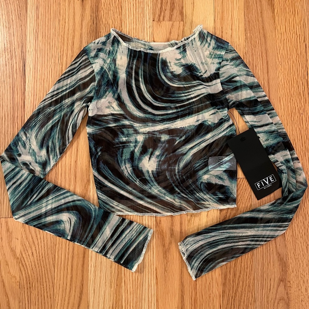 Five dance wear sheer top